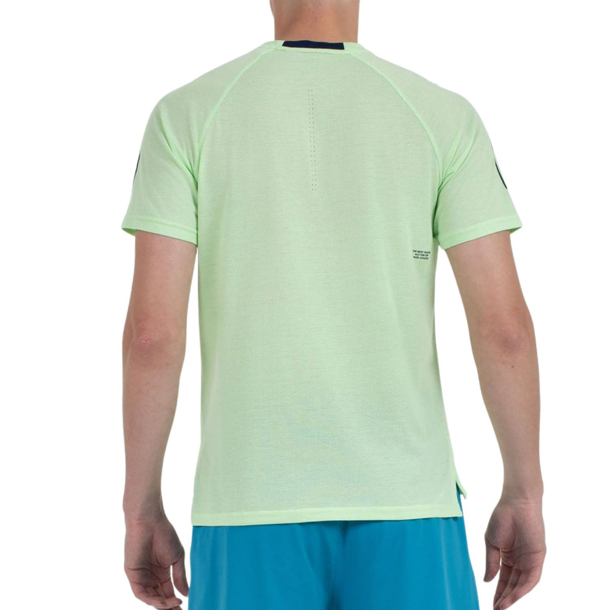 Lichtgroen Bullpadel Montse T-shirt schuin met logo op de borst