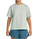 Vooraanzicht van het mintgroene Bullpadel T-Shirt Oyeme voor dames met ruime snit