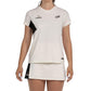 Bullpadel Pampan T-shirt voor dames in gebroken wit met bijpassende rok