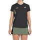 Bullpadel Pampan T-shirt voor dames in zwart met groene padelrok