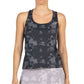 Zwarte Bullpadel Exoro tanktop met ronde hals en logo op de borst, gedragen door model