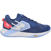Bullpadel Vertex Vibram 25I W Dark Blue damespadelschoen in marineblauw met lichtblauw, buitenzijde