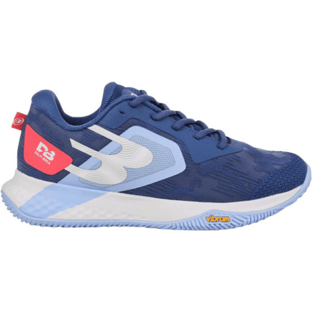 Bullpadel Vertex Vibram 25I W Dark Blue damespadelschoen in marineblauw met lichtblauw, buitenzijde