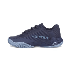 Binnenzijde van de donkerblauwe Bullpadel Vertex Vibram 25I met Vertex-opdruk