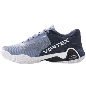 Binnenzijde van de Bullpadel Vertex Vibram 26V Navy Blue met VERTEX- en CATAPULT-opdruk