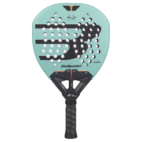 Bullpadel XPLO 27 padelracket in mintgroen met zwart, vooraanzicht