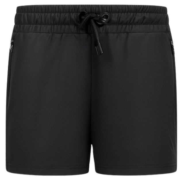 By VP Short Women Black, vooraanzicht met trekkoord en zijzakken