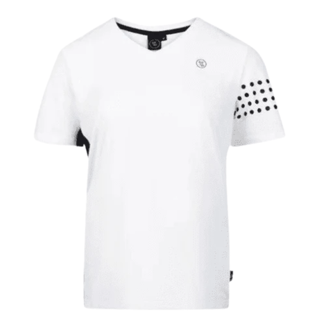 By VP T-Shirt Women White, vooraanzicht met V-hals