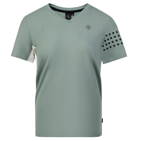 By VP T-Shirt Women Green, vooraanzicht met V-hals