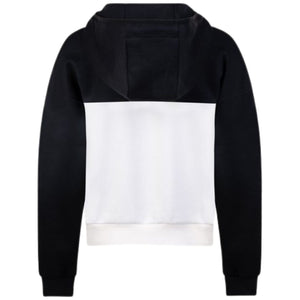 By VP Zip Jacket Women Black/White, achterzijde met wit vlak en capuchon