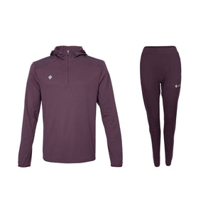 JDH Hooded Midlayer Plum W set