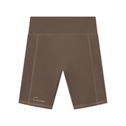 Cuera Active Biker Tights Hidden Seem Walnut, vooraanzicht met hoge taille