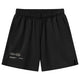 Cuera Active Globe short voor heren in zwart, vooraanzicht met logo op de pijp