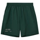 Cuera Active Globe short voor heren in donkergroen, vooraanzicht met logoprint