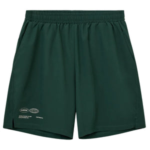 Cuera Active Globe Shorts Court Green, vooraanzicht met logoprint