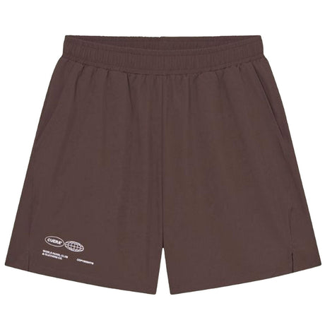 Cuera Active Globe short voor heren in donkerbruin, vooraanzicht met logo op de pijp