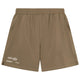 Cuera Active Globe short voor heren in taupebeige, vooraanzicht met logo op de pijp