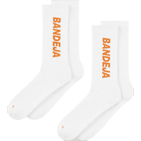 Cuera Bandeja Padel Socks (2 Pack) White/Orange
