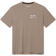 Cuera Oncourt Airy Logo T-shirt voor heren in beige, vooraanzicht met klein logo op de borst