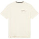 Cuera Oncourt Airy Logo T-shirt voor heren in gebroken wit, vooraanzicht met subtiel borstlogo