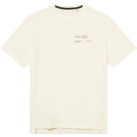 Cuera Oncourt Airy Logo T-Shirt Off White, vooraanzicht met subtiel borstlogo
