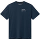 Cuera Oncourt Airy Logo T-shirt voor heren in donkerblauw, vooraanzicht met klein borstlogo