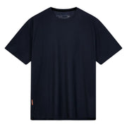 Camiseta Cuera Oncourt Breathe azul marino, vista frontal de perfil