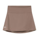 Cuera Oncourt Skirt 2-In-1 voor dames in taupebruin, vooraanzicht met brede tailleband