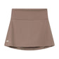 Cuera Oncourt Skirt 2-In-1 voor dames in taupebruin, vooraanzicht met brede tailleband