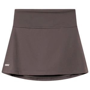 Cuera Oncourt Skirt 2-In-1 Dark Brown, vooraanzicht met binnenbroek