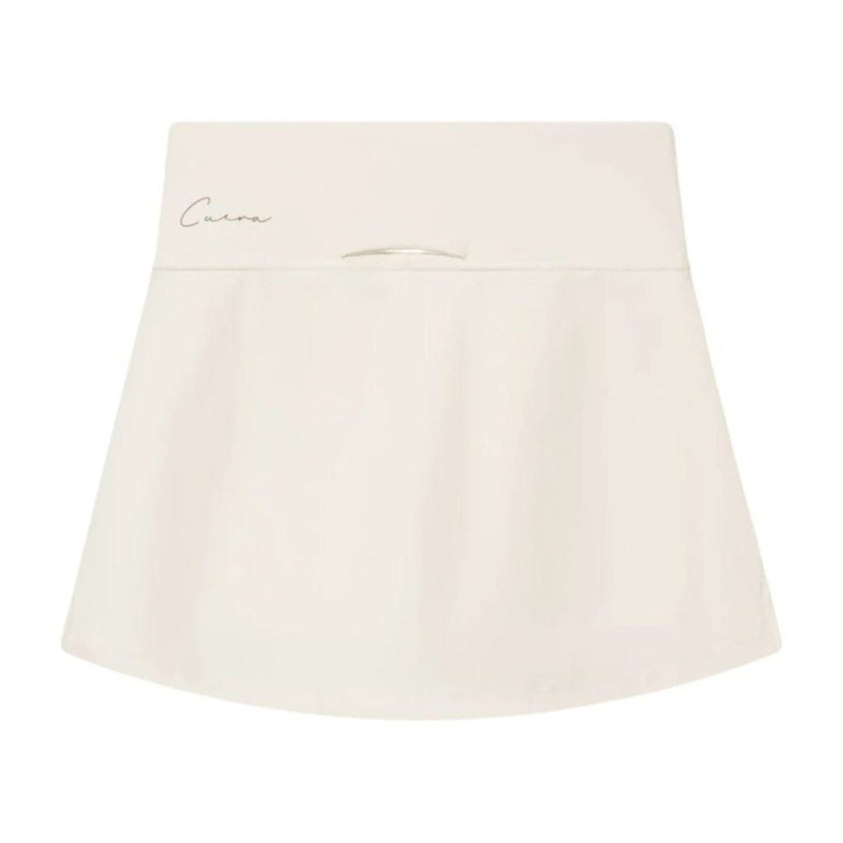Detail van de tailleband met zakje van de gebroken witte Cuera Oncourt Skirt