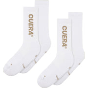 Cuera Padel Socks (2 Pack) White/Walnut