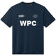 Cuera WPC lightweight T-shirt voor heren in donkerblauw met witte WPC-print