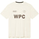 Cuera WPC lightweight T-shirt voor heren in gebroken wit met beige WPC-print
