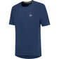 Dunlop Club T-shirt voor heren in donkerblauw, vooraanzicht met Dunlop-logo