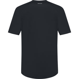 Achterzijde van het zwarte Dunlop Club T-shirt voor heren