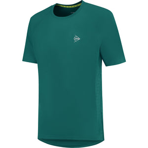 Dunlop Club T-shirt voor heren in donkergroen, vooraanzicht met logo