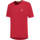 Dunlop Club T-shirt voor heren in rood, vooraanzicht met wit logo