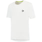 Dunlop Club T-shirt voor heren in wit met zwart logo, vooraanzicht