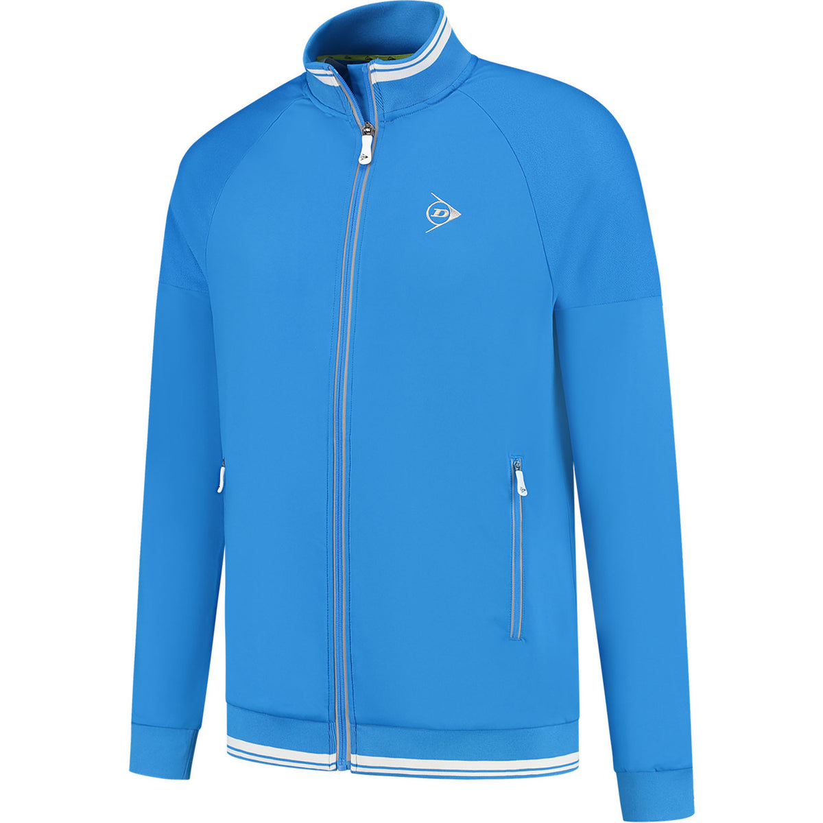 Dunlop Club trainingsjack voor heren in felblauw met ritszakken