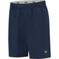 Dunlop Club geweven short in donkerblauw, vooraanzicht met Dunlop-logo