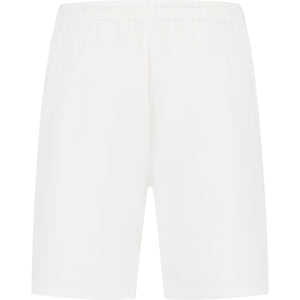 Achteraanzicht van de witte Dunlop Club geweven short voor heren