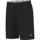 Dunlop Club geweven short in zwart, vooraanzicht met elastische taille