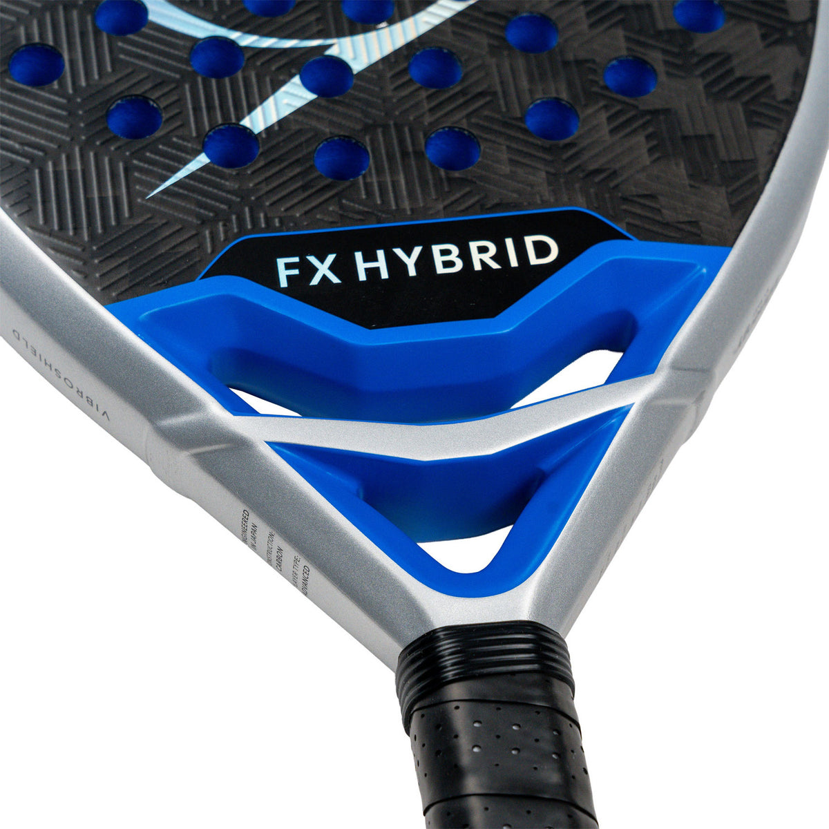 Detail van het hart van het Dunlop FX Hybrid 26 met FX Hybrid-belettering