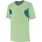 Dunlop Game Tee 1 voor heren in lichtgroen met petrolblauwe print