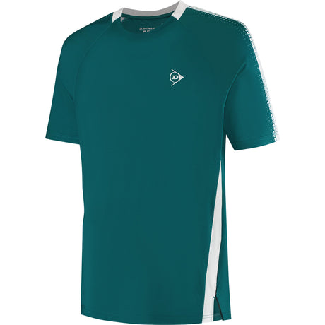 Dunlop Game Tee 2 voor heren in petrolgroen met witte zijbies