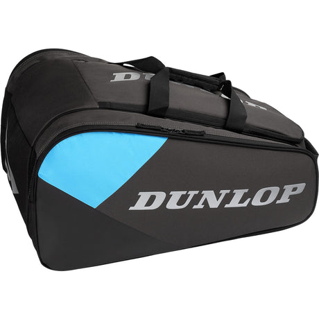 Dunlop FX Team Performance rackettas in zwart met blauw vlak, zijaanzicht