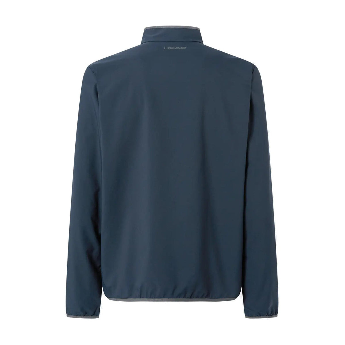 Head Club 25 Jacket heren in Navy - achteraanzicht met HEAD-logo op de opstaande kraag