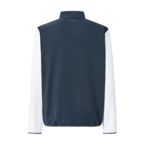 Head Club 25 Jacket heren in Navy/White - achteraanzicht met opstaande kraag en witte mouwen