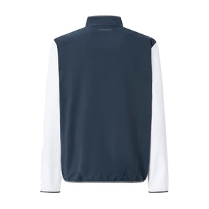 Head Club 25 Jacket heren in Navy/White - achteraanzicht met opstaande kraag en witte mouwen